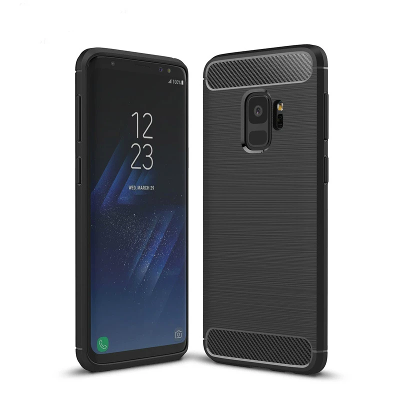 Чехол для samsung Galaxy S9 Note 8 чехол J5 prime бампер из углеродного волокна мягкий