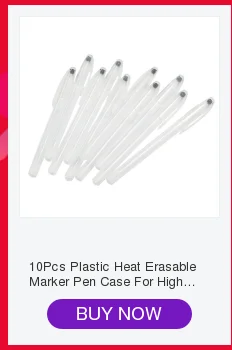 10Pcs Heat Erasable Refill Pens High Temperature Disappearing Fabric Marker Pen for Patchwork Fabric PU Leather Mark Sewing Tool