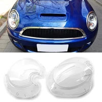 vodool pc plastic headlight lens replacement auto glass lens shell bright lamp shade caps for mini r56 cooper hatchback 07 15