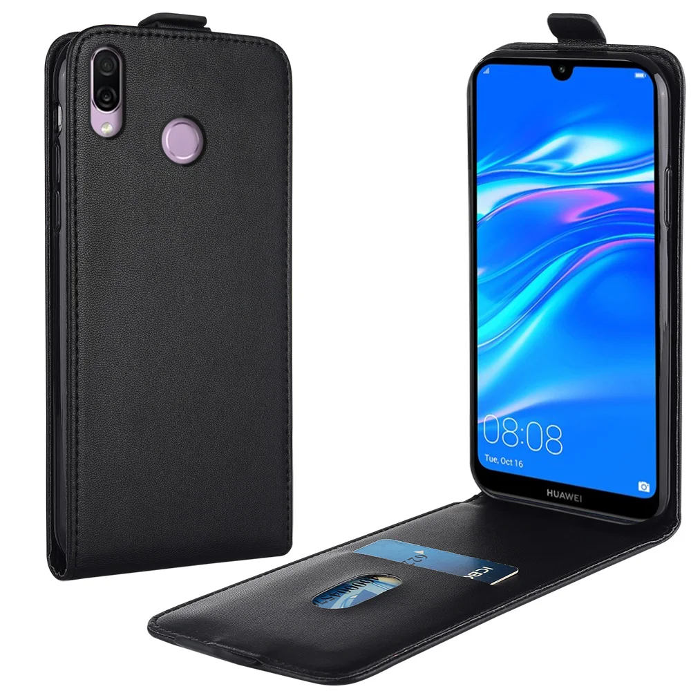 

Кожаный чехол-книжка с вертикальной крышкой для Huawei Y7 2019 DUB-LX1 DUB LX1, чехол для телефона Y7 y7 2019