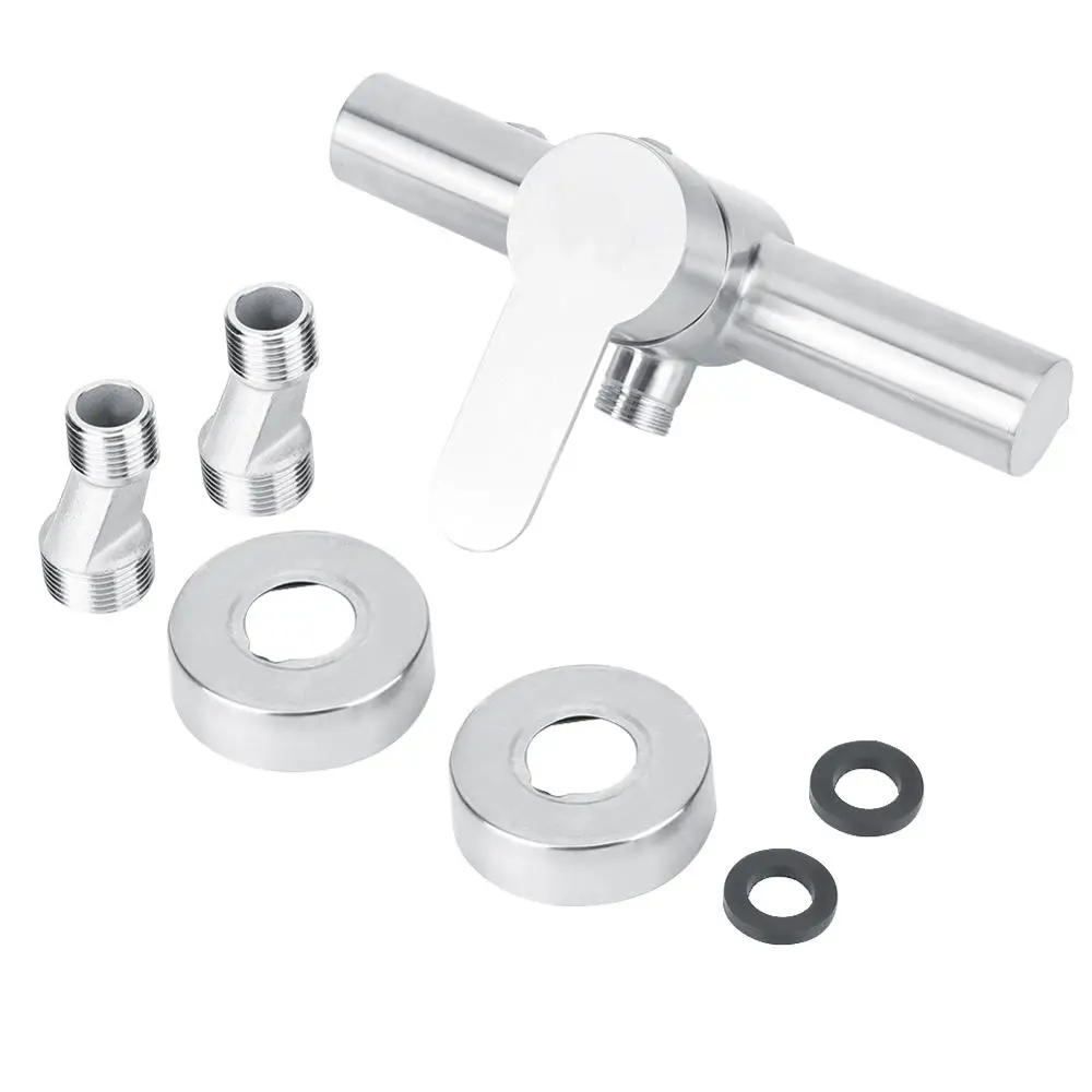 Смеситель для душа из нержавеющей стали двойной смеситель ванной комнаты