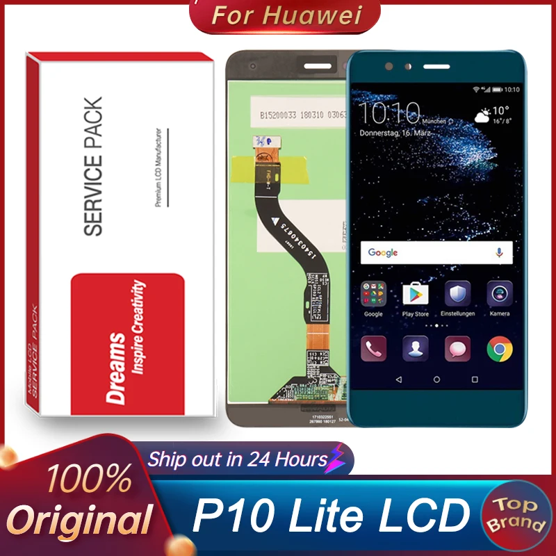 5 2 дюймов для Huawei P10 Lite WAS LX2J LX2 LX1A L03T LX3 LCD дисплей сенсорный экран дигитайзер в