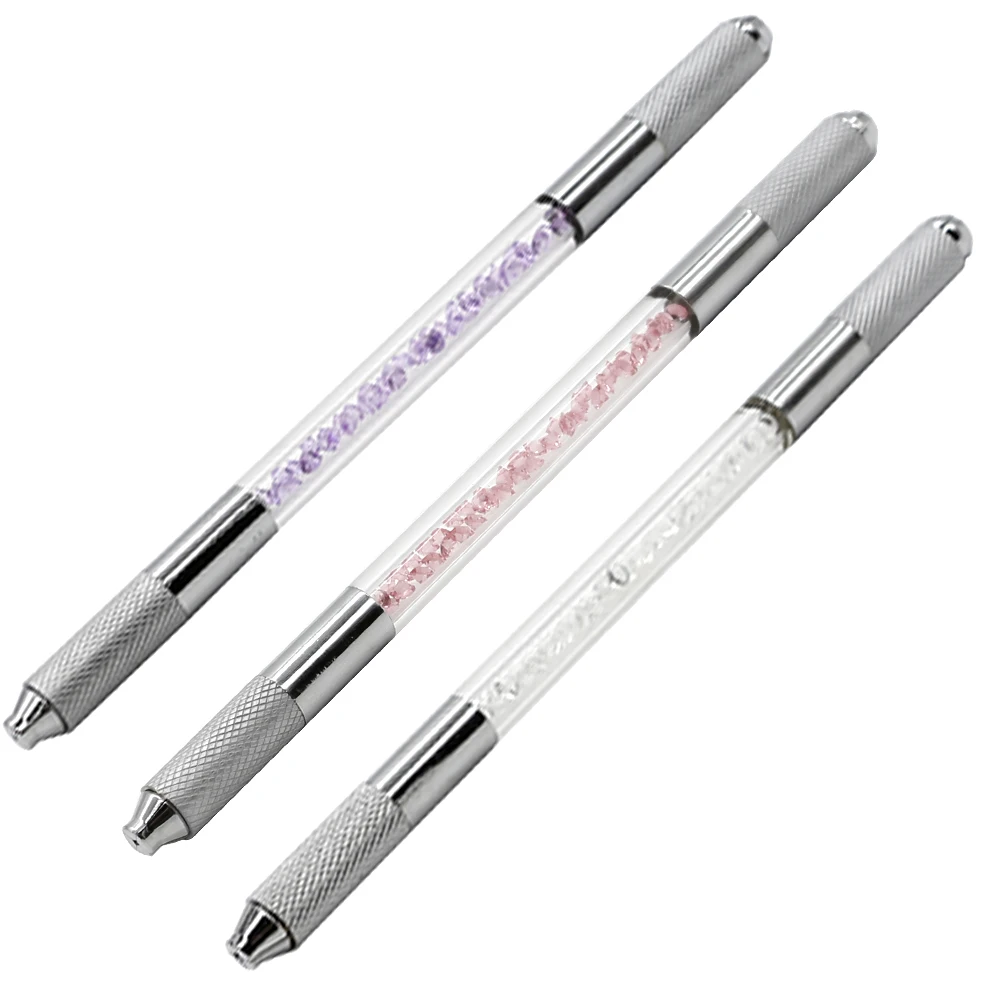 Профессиональная тату ручка с двойными кристаллами 1 шт.|tattoo needles|pen manualneedles manual pen |