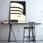 Плакаты и принты Гуггенхайм Фрэнка Ллойда Райта, художественные настенные картины на холсте для гостиной, домашний декор