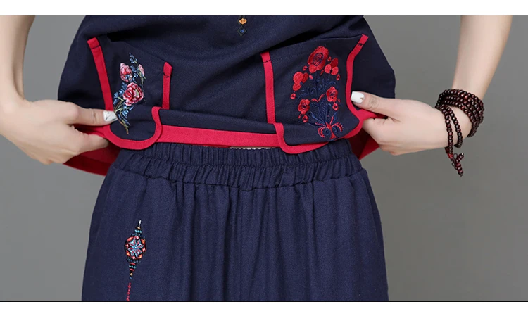 Китайское платье Cheongsam льняное женское традиционное китайское стильное платье Cheongsam женское платье с коротким рукавом Qipao платье с национальным принтом