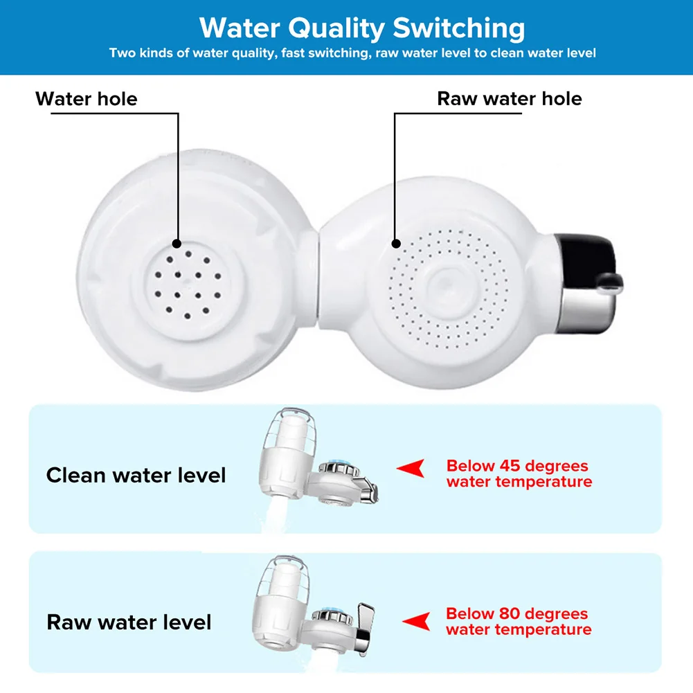 Домашний кухонный кран для раковины с двойным выходным краном моющийся