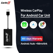 Carlinkit Apple Wireless CarPlay Activator & Android Auto Wired USB Dongle for Android Radio Unit Bluetooth Charger Mirror-link