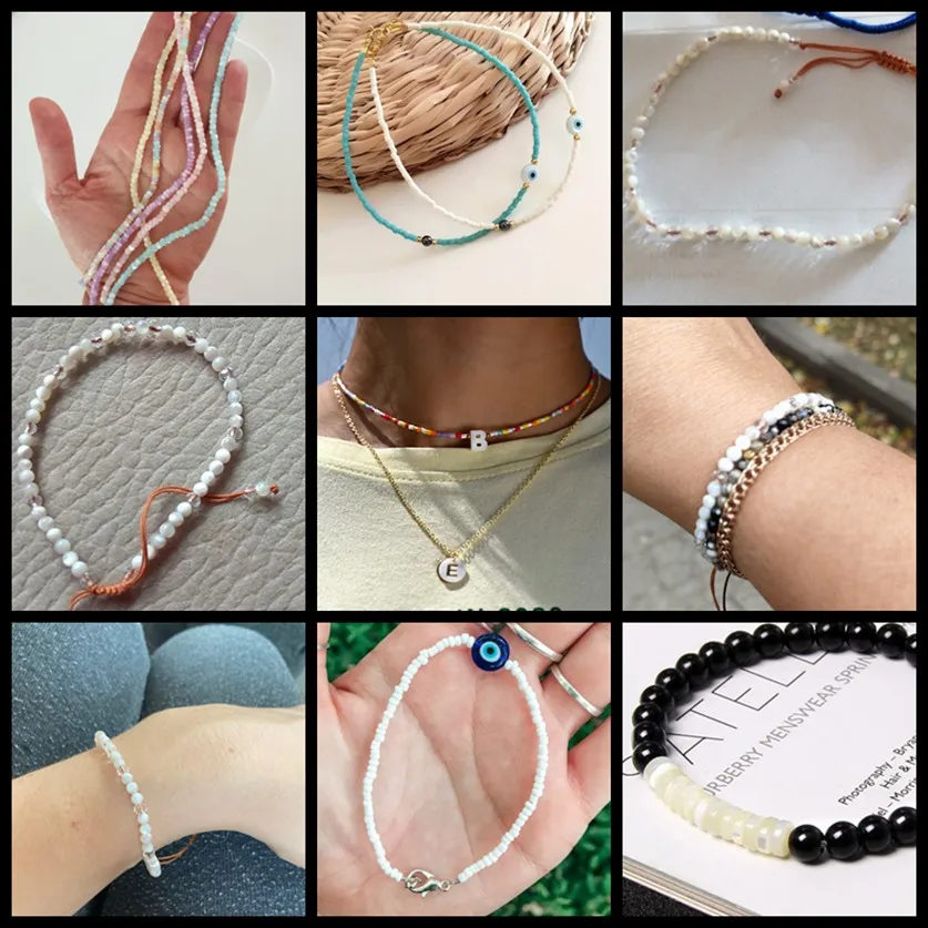 Красочные Бусины из натуральной пресноводной ракушки рандомные окрашенные