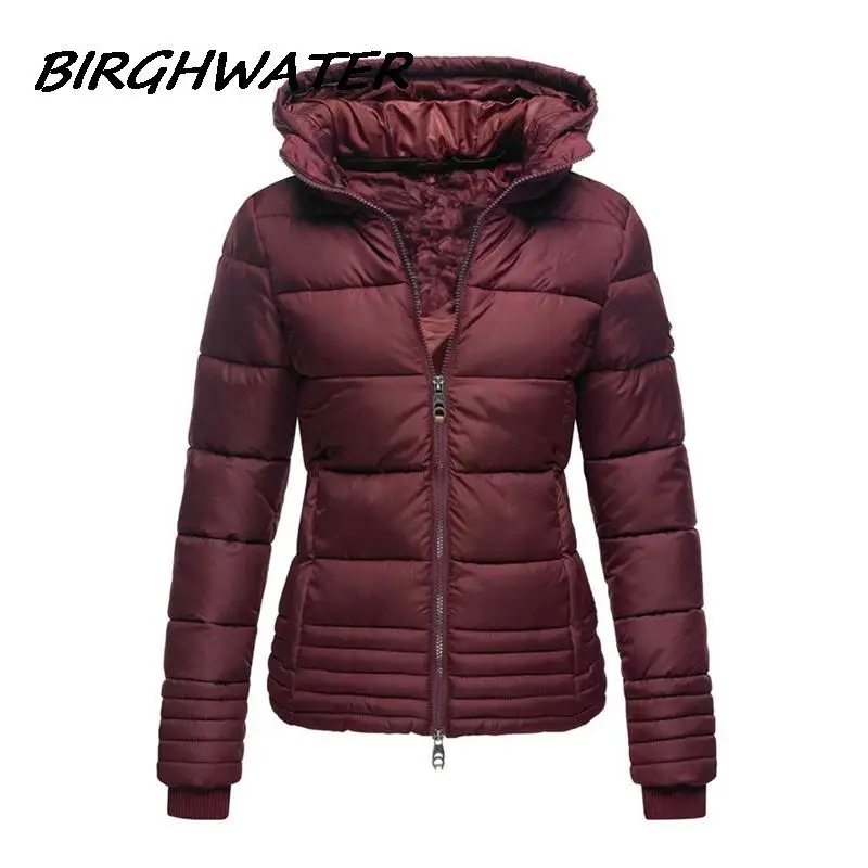 

Женское хлопковое пальто с капюшоном, новинка сезона весна-осень 2021, тонкие серые винно-красные парки, модные повседневные тонкие легкие ку...