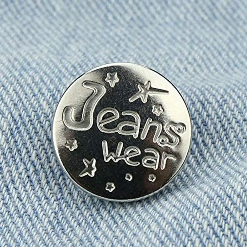 2 шт. съемные металлические пуговицы для джинсов|Пуговицы| |