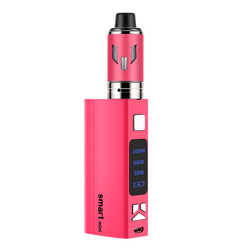 Smart Mini 100 Вт Vaper Displa комплект огромный дым 2 0 мл бак коробка мод электронная