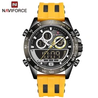 naviforce luxury brand big dial watch for men waterproof military quartz wrist watch male sports chronograph clock watches 2021