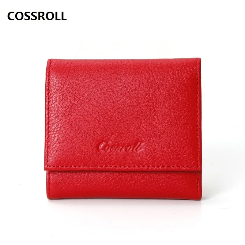 Женский кошелек из натуральной кожи короткий женский Мини женские кошельки