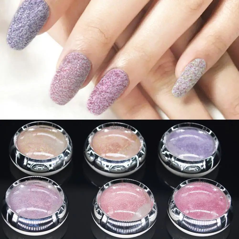 Nail Powder 6 Colors Frosted Shining Glitter Pigment Palette Manicure Decoration Art Decorations for Nai | Красота и здоровье