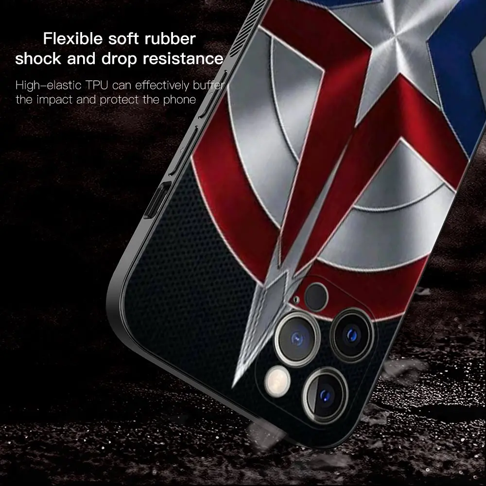Phone Case For Apple iPhone 14 13 12 11 Pro Max 13 12 Mini XS Max XR X 7 8 Plus 6 6S Cover Luxury Marvel Comics