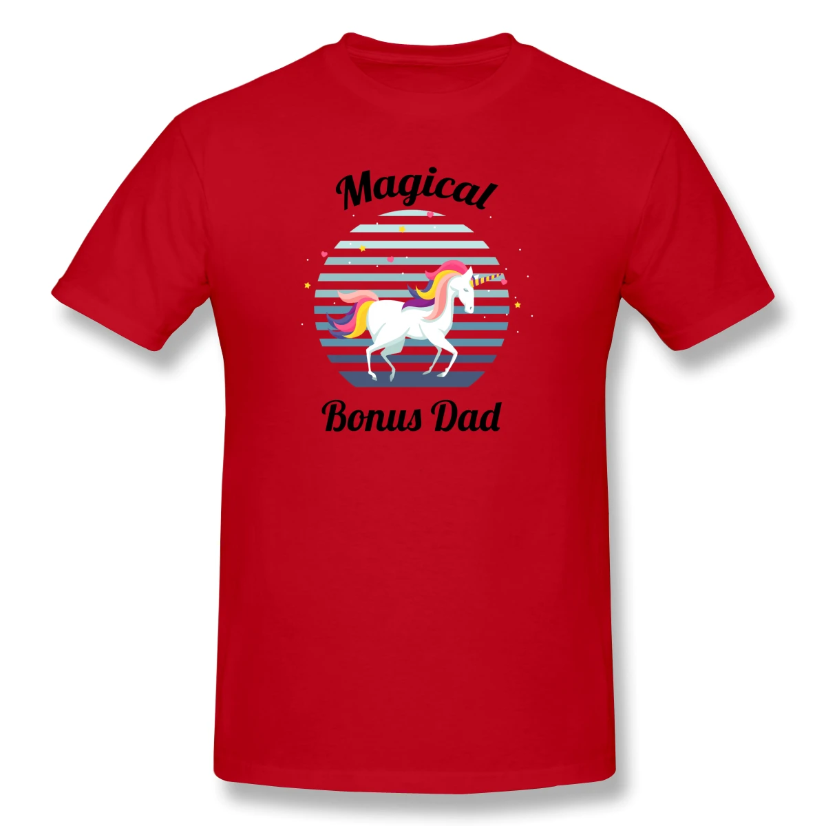 

Magical Bonus Dad... Bonus Dad Fathers Day Gift Novelty Men's Basic Short Sleeve T-Shirt Best Bonus Dad Gift Tops Tees