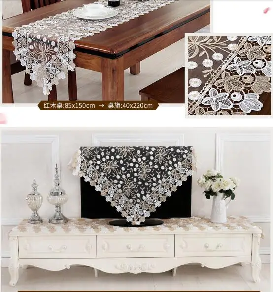 Скатерть с вышивкой европейская кружевная скатерть для стола скатерти круглого