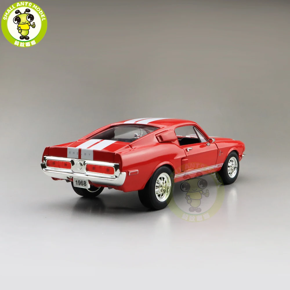 1/18 1968 Ford Shelby Mustang GT-500KR дорожный знак литая модель автомобиля игрушки для мальчиков и девочек подарок