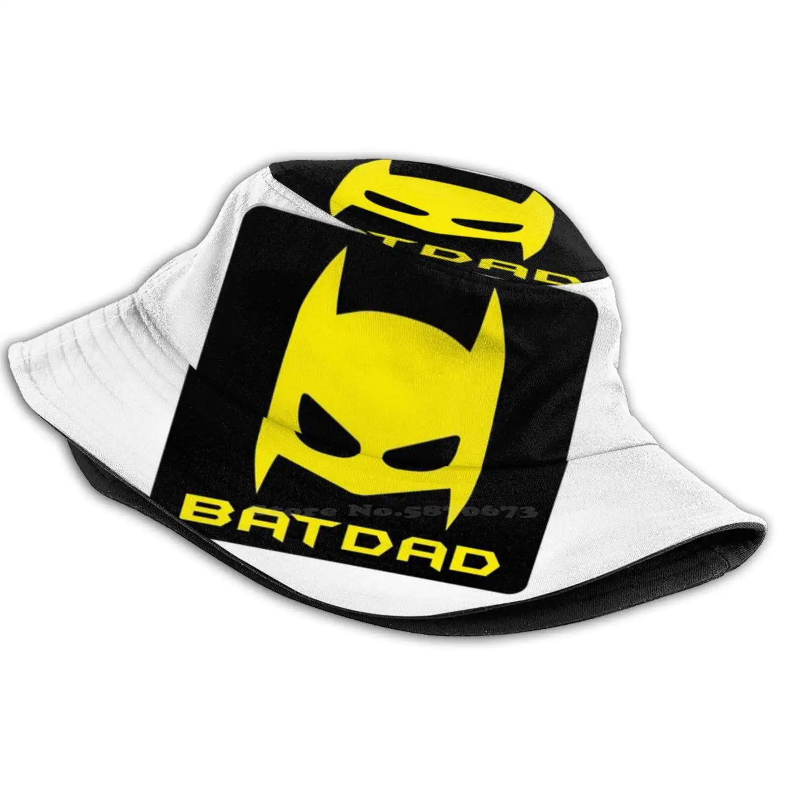 Панама в складном стиле с надписью Bat-Dad |