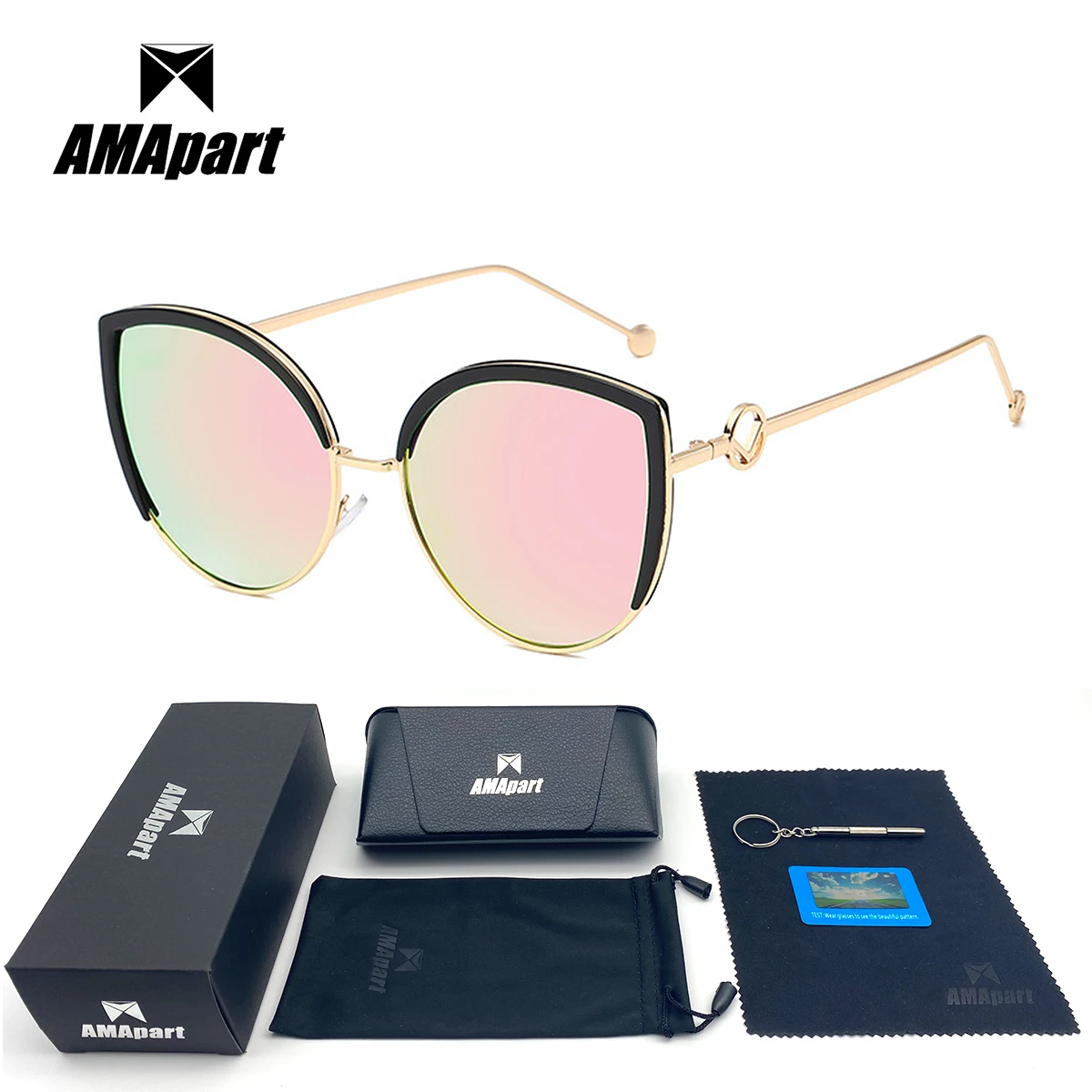 

AMApart High Quality Polarized Sunglasses For Women Driving Fishing Sports Outdoors UV400 Protection Anti-Glare