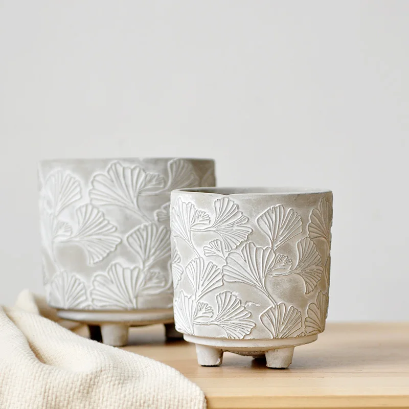 

Nordic Flowerpot Creativity Cement Balcony Accesories Plants Pots Planters Garden Trays Decorative Doniczki Home Decroa EK50FP