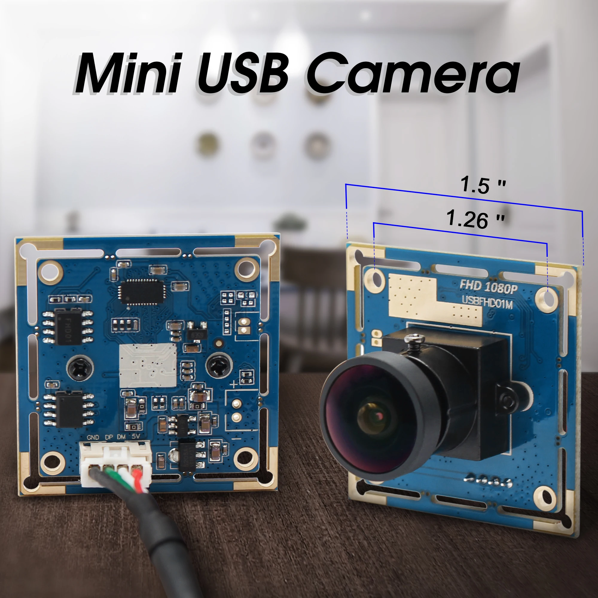 2.0 Megapixel HD Webcam CMOS OV2710 Usb High Speed 30/60/120fps Wide Angle 170degree Fisheye Lens 1080P Camera Module | Безопасность и