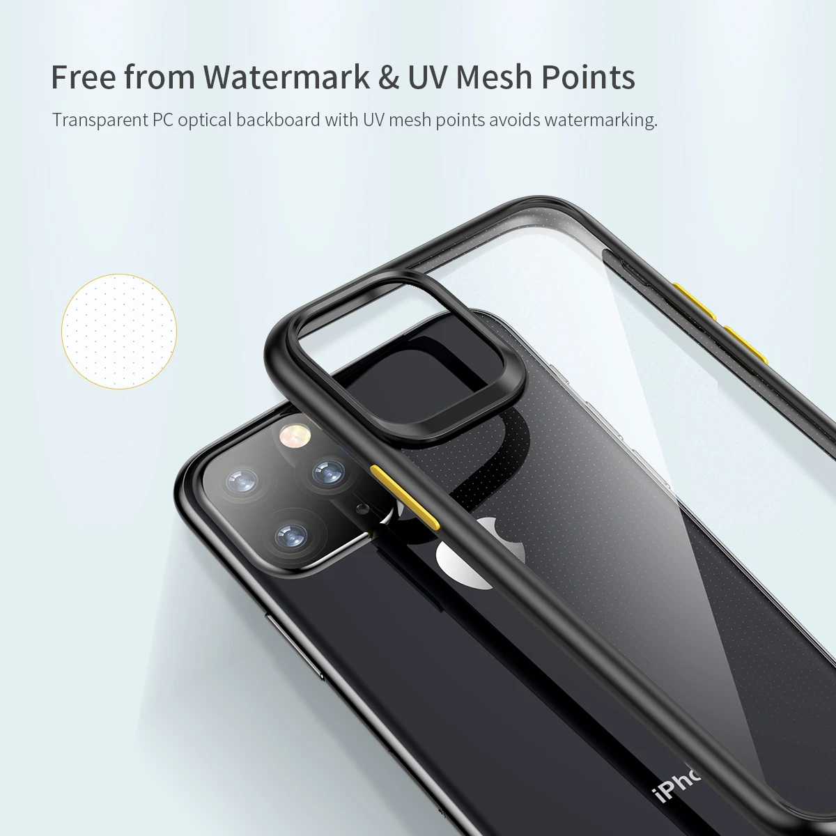 ROCK для iphone 11 iphone 11 pro max чехол с кристаллами, прозрачная, для телефона защита soфт+ Твердый Чехол-гибрид для iphone 11 pro крышка