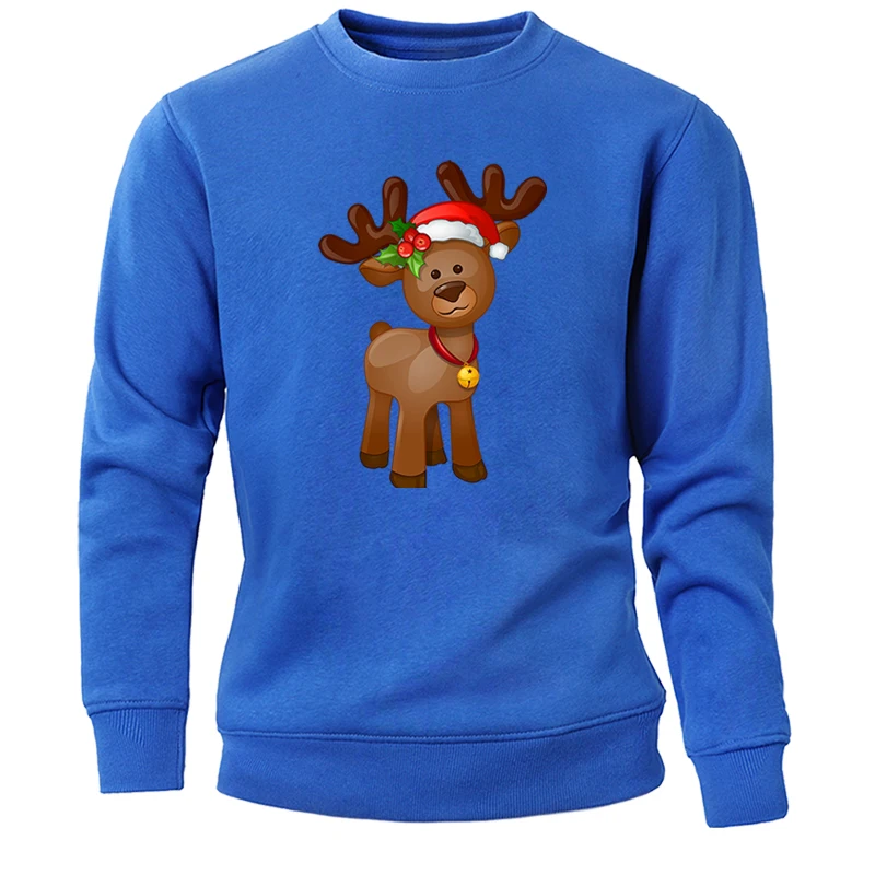 

Rudolph Reindeer Christmas Happy New Year Men Brand Hoodies Sweatshirts Hoodie Sweatshirt Crewneck Spring Autumn Pullovers Hoody