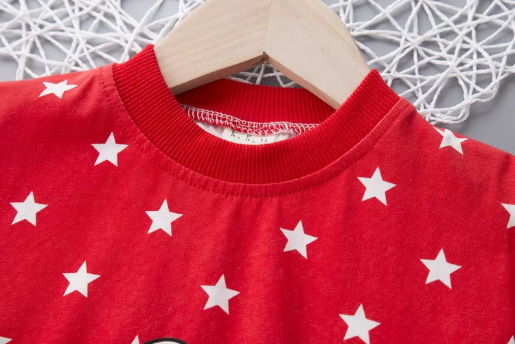 Комплекты одежды для маленьких мальчиков летние хлопковые топы новорожденных +