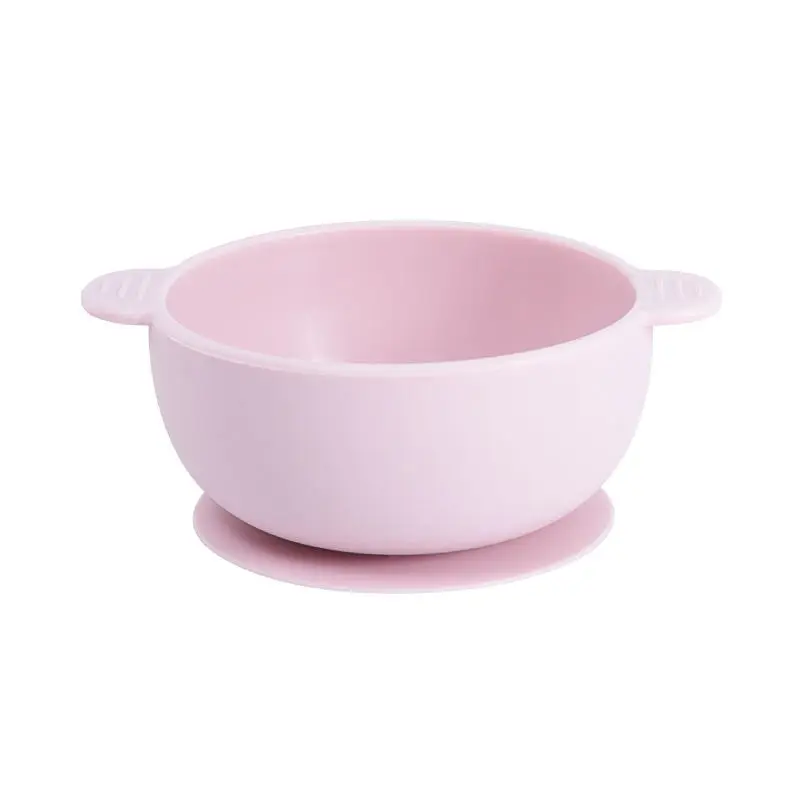 

Parabebe Silicone Round Bowl Baby Food Tableware Baby Children Learn To Eat Training Bowl Sucker Bowl Adsorption Anti-fall Bowl