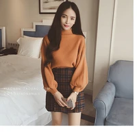 turtleneck sweater 2022 women vintage high neck wide sleeve knitted thickening warm pullover oversize jumper large loose %d1%81%d0%b2%d0%b8%d1%82%d0%b5%d1%80