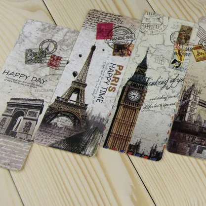 

30 Sheets Classic Tower Paper Bookmarks Vintage Creative Nostalgic Exotic Bookmark Korean Stationery Teacher Supplies