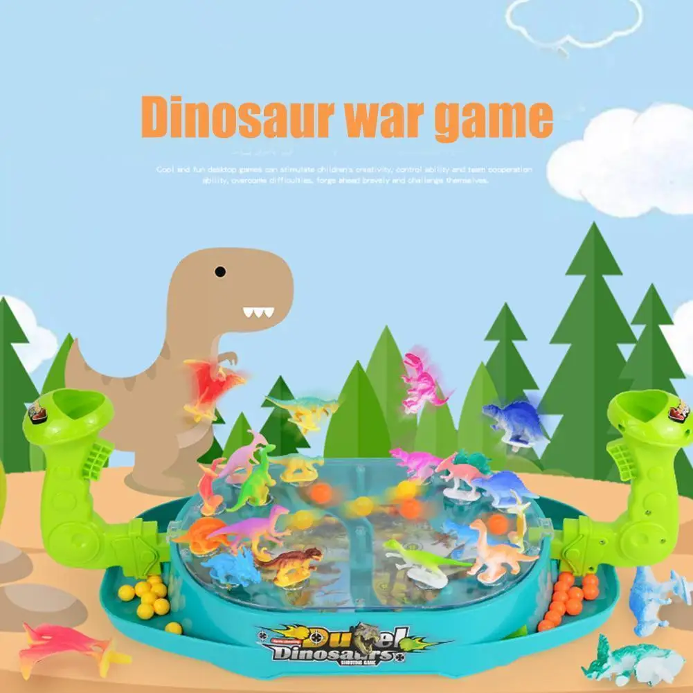 

Puzzle Catapult Marbles New Children's Desktop Board Two Interaction Game Games Battle Players Parent Toys Child Dinosaur F V6Q3