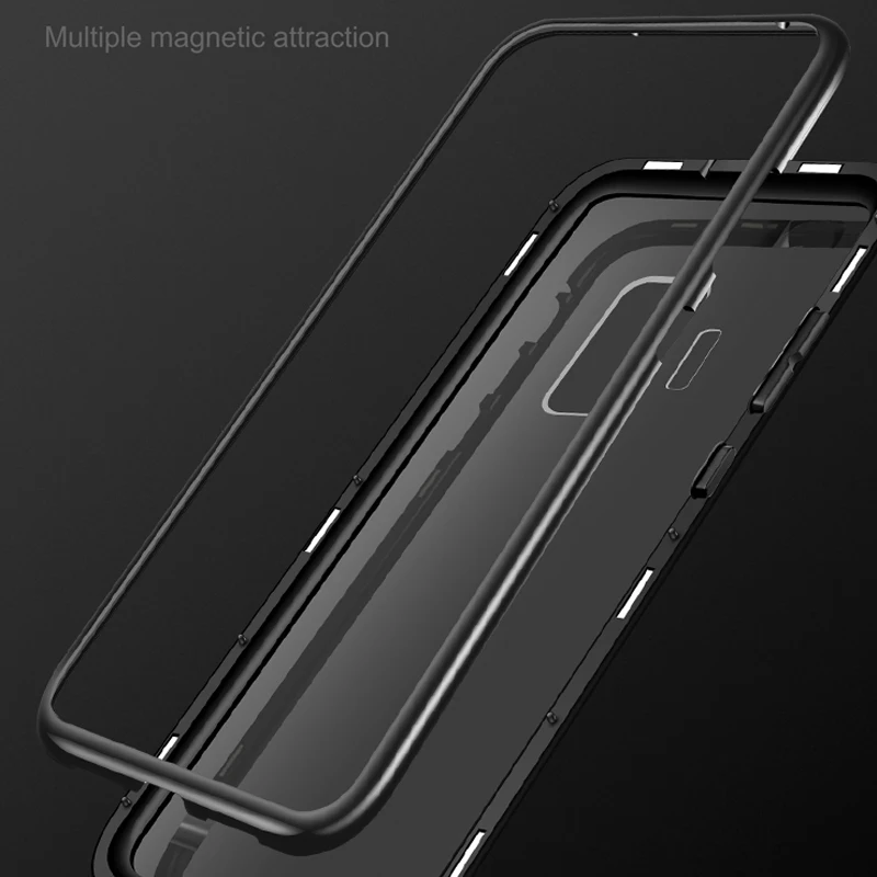 Магнитная Адсорбция металлический чехол для Galaxy S10E S10 плюс A50 A40 samsung A10 M30 A30 J4 J6 J8 2018