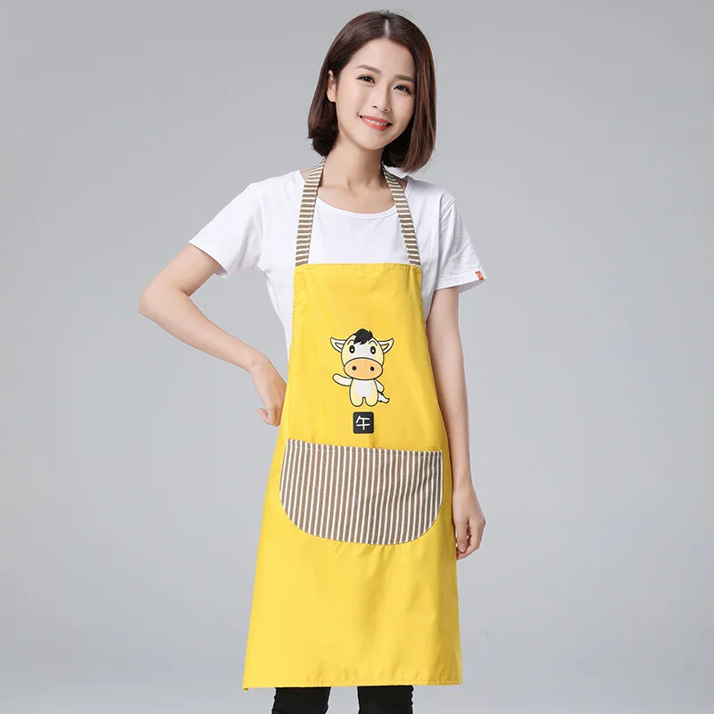 Милый мультяшный фартук 12 знаков зодиака водонепроницаемый и маслостойкий