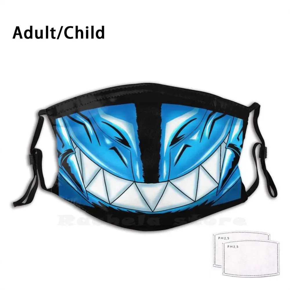 

Маска от пыли Bewd моющаяся с фильтром, маска для рта с синими глазами, белым драконом, драконом, югиом, фанатское искусство