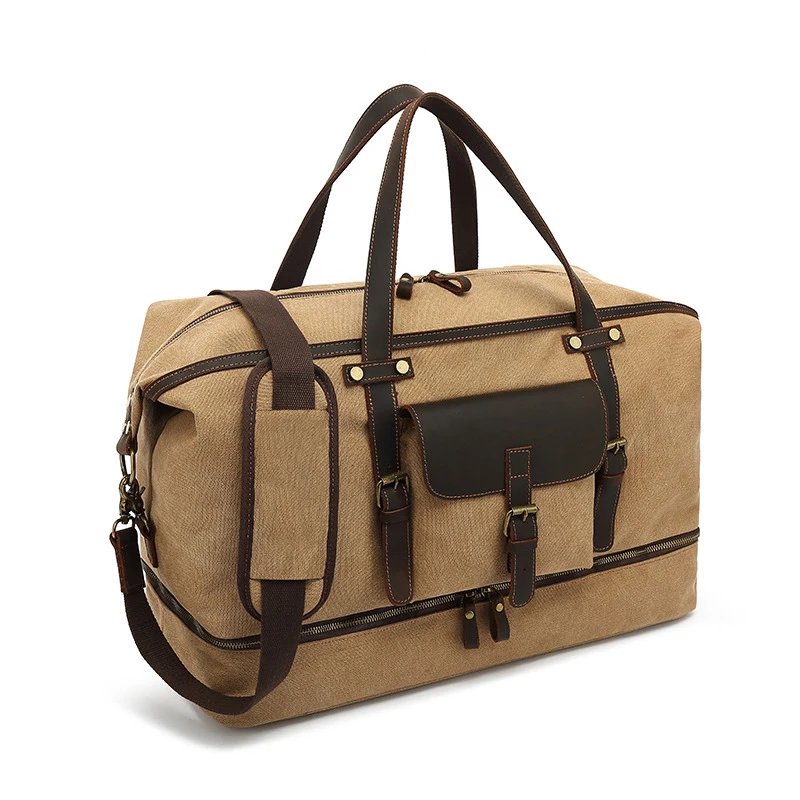 Fashion Casual Large Capacity Men travel Bags Male Weekend Outdoor Bag Canvas Handbags Vintage Duffle Bag Drop shipping