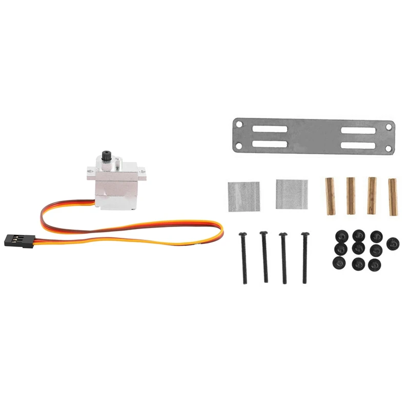 

2 комплекта детали для автомобиля RC: 1 комплект обновленного металла для сервопривода Gear + металлический рычаг и 1 комплект металлических сер...
