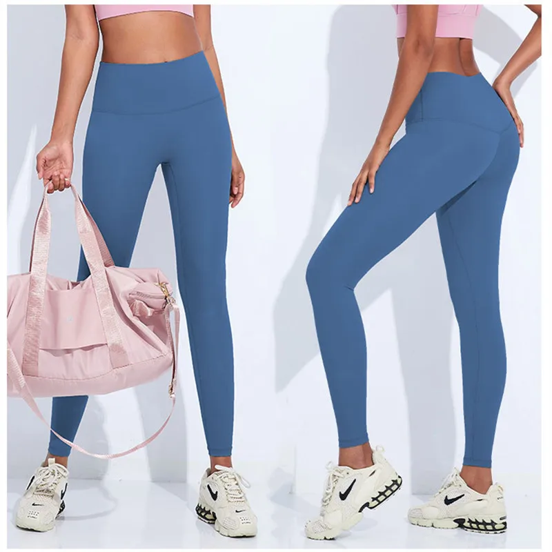 

UA-ROCK Yoga Pants Women No T Line Legging High Waist Covered Belly Fitness Leggings Push Up Sweat-Wicking Gym Running Trousers