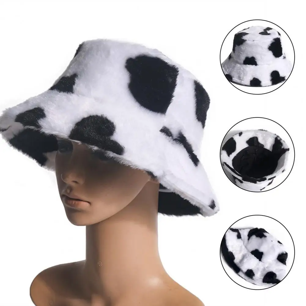 

Plush Cool Wide Brim Foldable Unisex Fisherman Cap Comfy Bucket Cap All-match for Beach