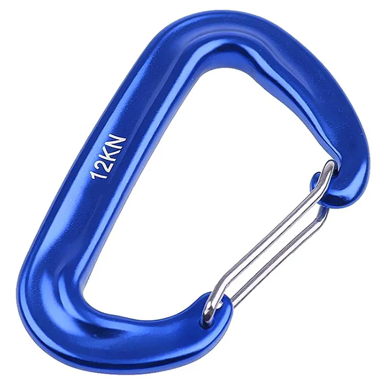 

1pcs Carabiner Key Chain Clip D-Ring Locking Hooks Aluminum D-Shape Backpack 12KN Hiking Home Carabiner Keychain Camping V6M0