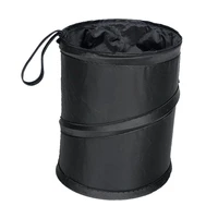 spill proof car trash can garbage bin waterproof foldable console or seat hanging auto garbage bag for home office car