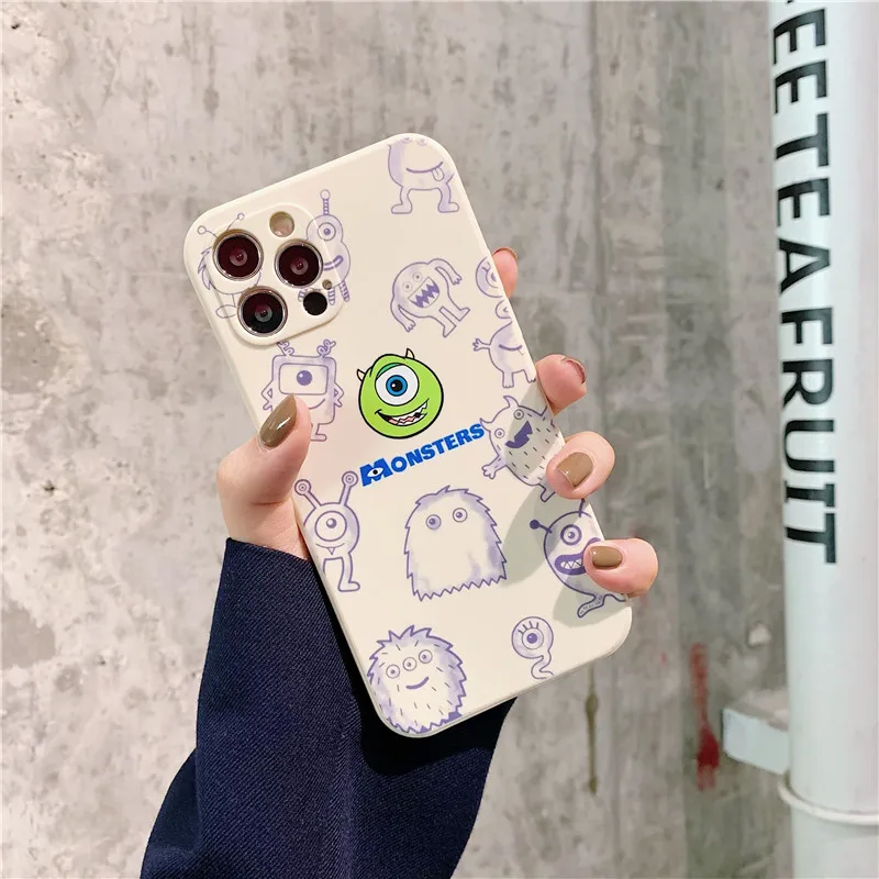 

Disney Cartoon Big Eye Boy Blue Hairy Monster Phone Case for iPhone7/8/se/7plus/8p/xs/xsmax/xr/11pro/11promax/12/12pro/Couple