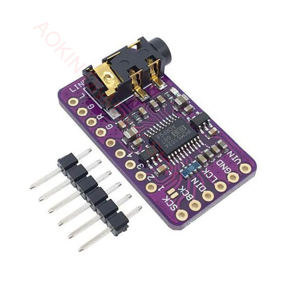 Плата DAC декодера интерфейса I2S PCM5102A модуль плеера для Raspberry Pi pHAT плата формата
