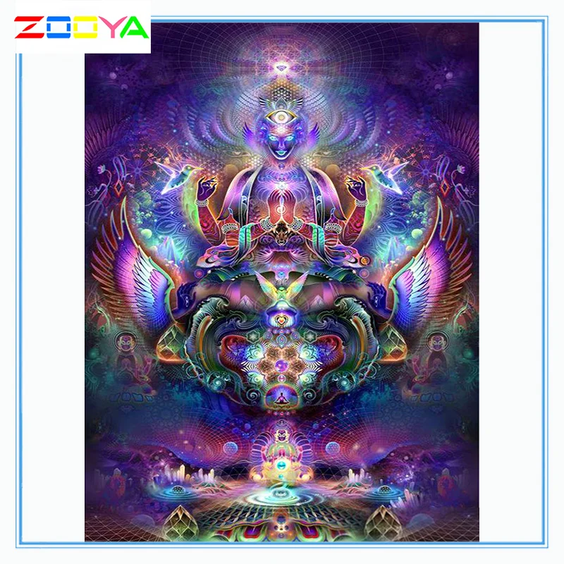 Zooya полноразмерная квадратная/круглая Алмазная 5D картина сделай сам религиозная