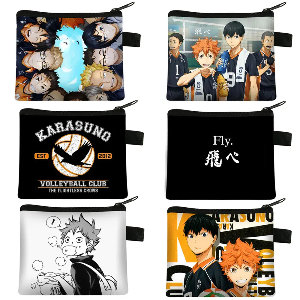 Аниме Haikyuu! Портмоне ОЯ кошма бумажник Хината Shoyo летайте высоко мешок денег