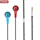 Наушники-вкладыши FAAEAL Snow-lotus 1,0, наушники-вкладыши с плоской головкой и тяжелыми басами, проводная Музыкальная гарнитура 3,5 мм для ПК, смартфона Xiaomi