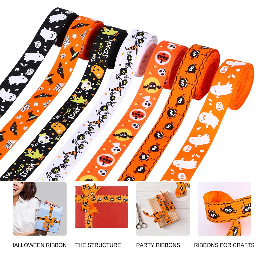 7 шт привлекательная лента для Хэллоуина оберточная украшения подарочной
