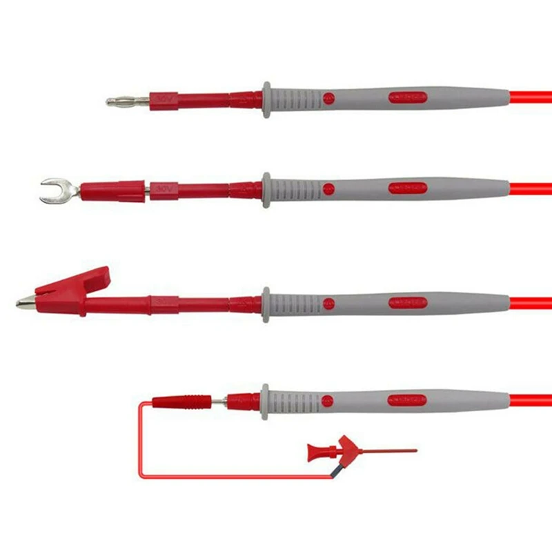 

P1600E 40 in 1 Banana Plug Multimeter Cables Test Leads Kit Insulation Piercing Needle Automotive Probe Set Ic Test Hook