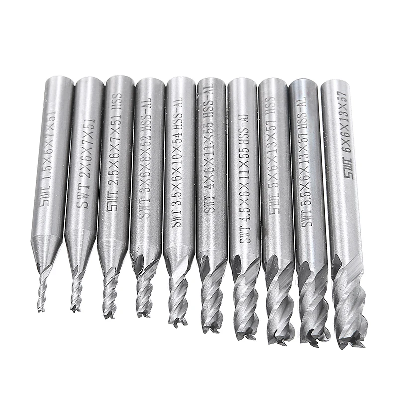 Концевая фреза из быстрорежущей стали с 4 канавками для ЧПУ концевые фрезы